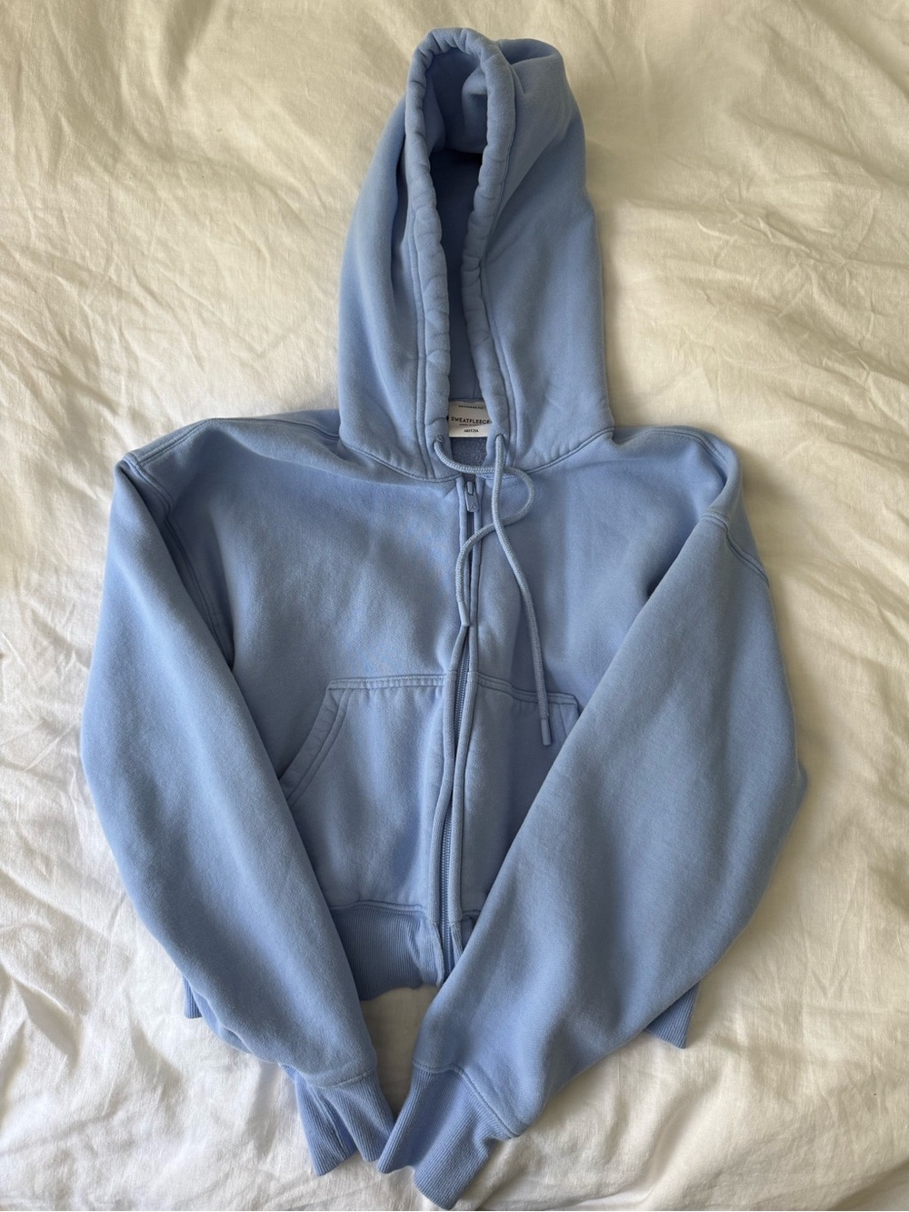 Aritzia Dayflower Blue Zip-Up Sweatshirt